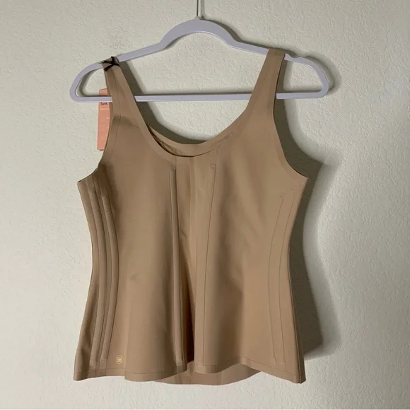 Honeylove Womens tan boldness tank shape wear XL NEW